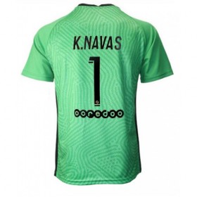 Jalkapallo Pelipaidat Paris Saint-Germain PSG Keylor Navas 1 Maalivahti 3 Paita 2020-2021 Lyhythihainen